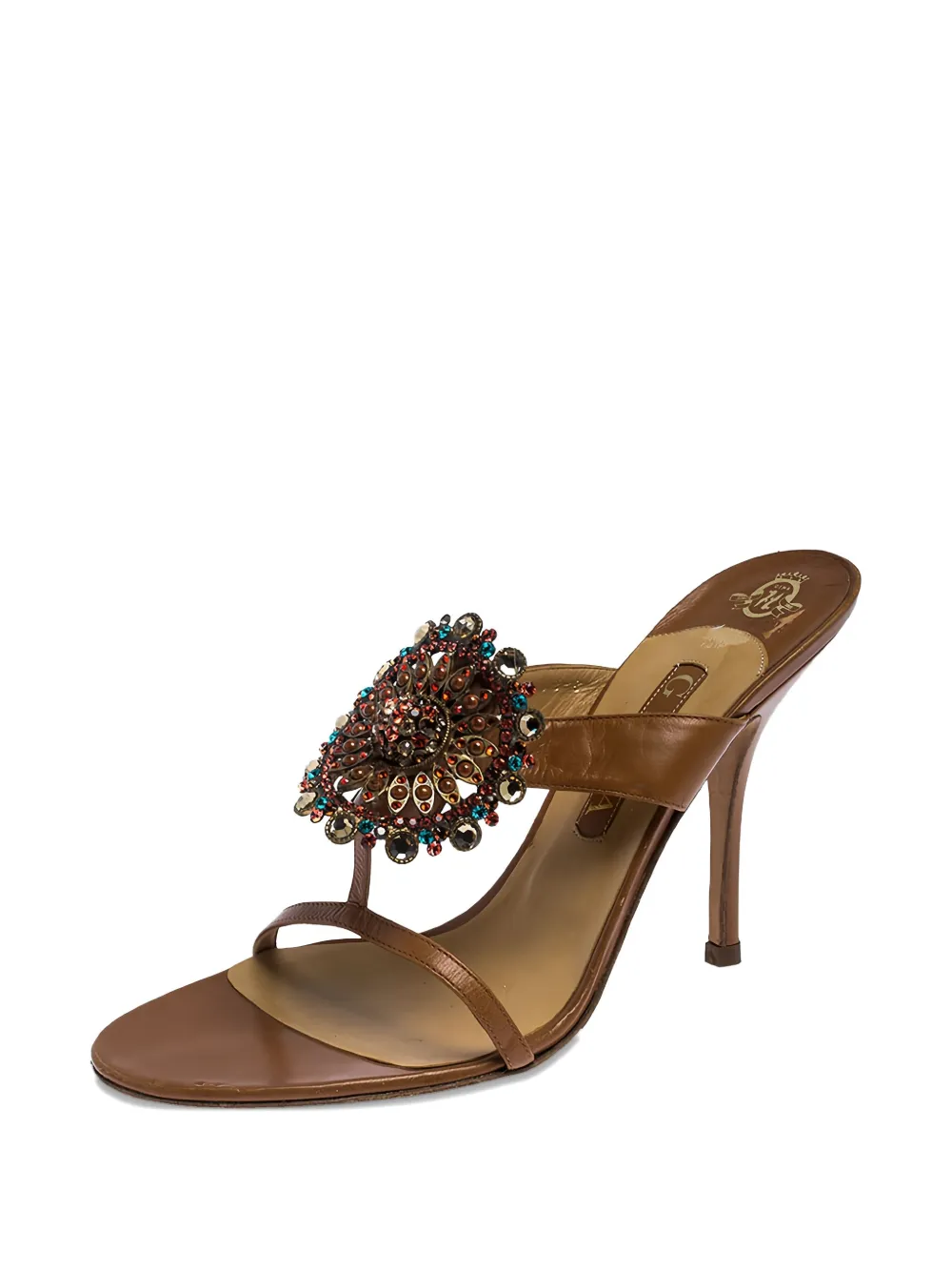 Gina 110mm bead-embellishment heeled sandals | Image 2