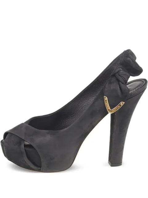 Louis Vuitton Pre-Owned suede heeled pumps