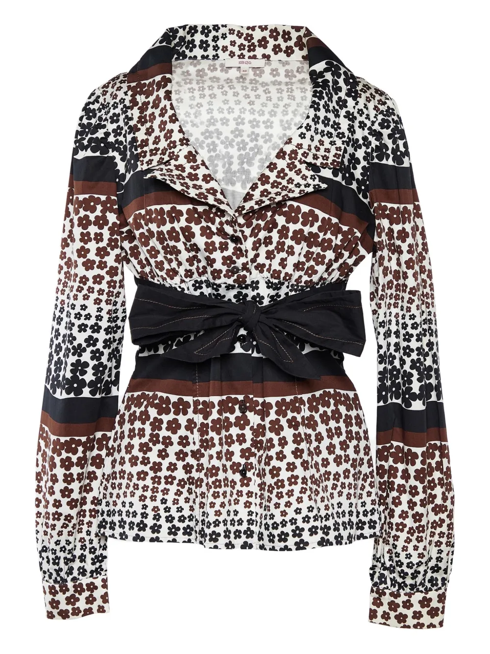 floral-print cotton shirt