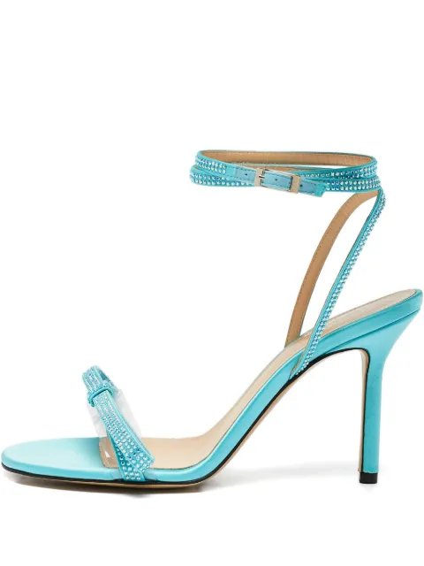 MACH & MACH pre-owned 90mm crystal bow sandals