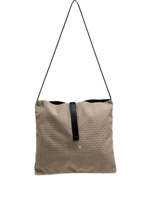 Christian Dior Pre-Owned сумка на плечо с сетчатой вставкой и узором Oblique