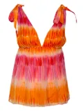 alice + olivia pre-owned silk top - Orange