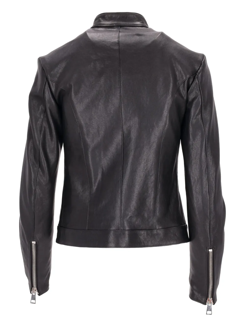 LA ROSE colour-block leather biker jacket | Leather Jackets | Image 2