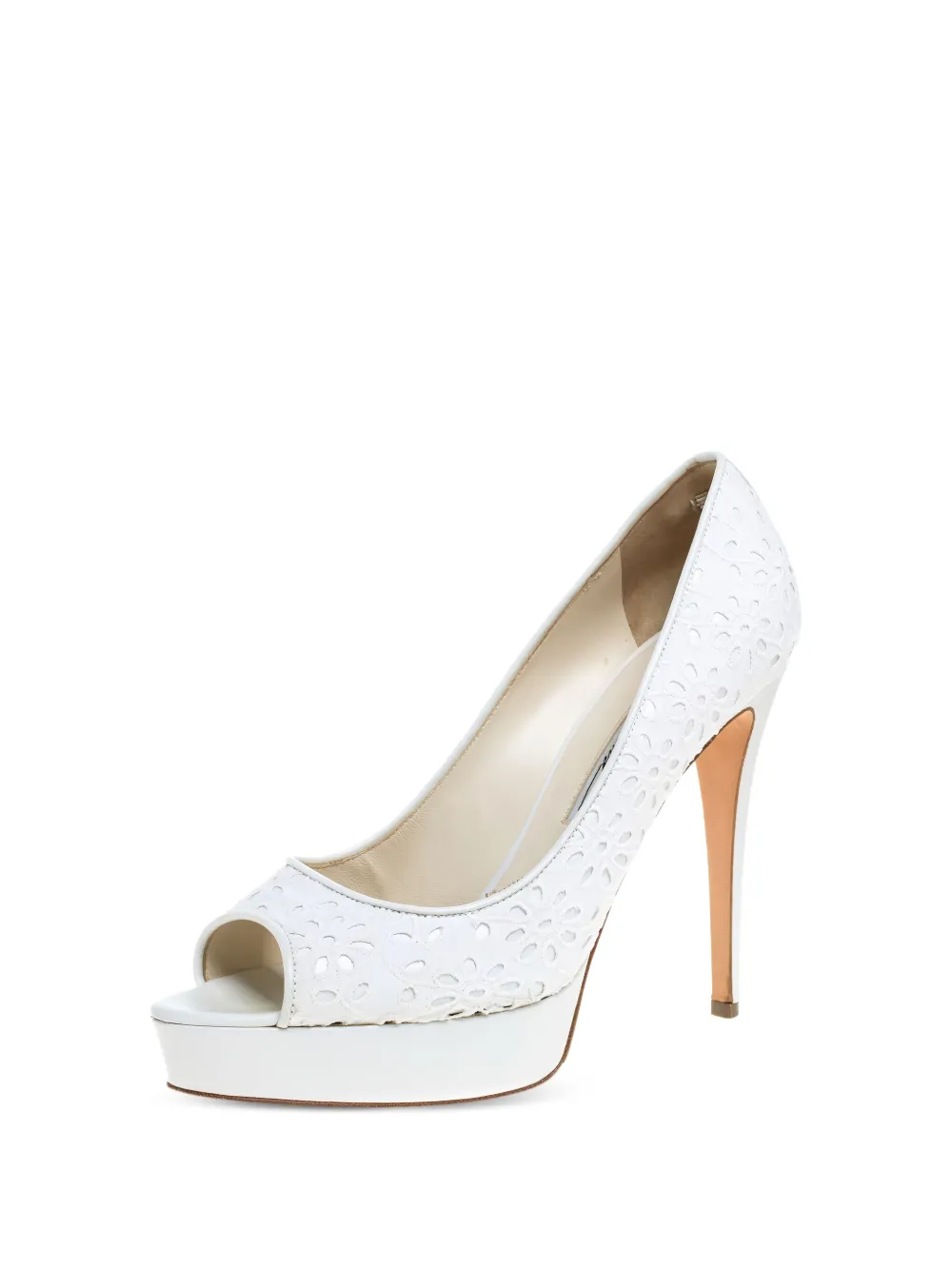 Brian Atwood 130mm floral-embroidered peep-toe pumps | Heeled Pumps | Image 2