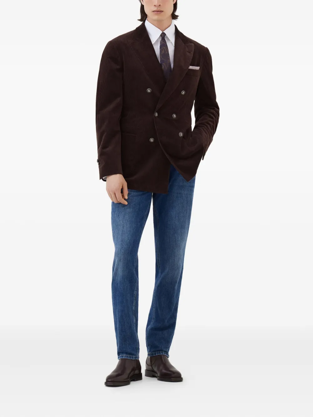 Brunello Cucinelli Katoenen overhemd Wit