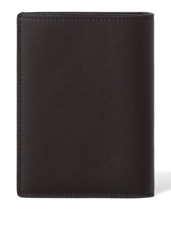 美品✨】ブルネロクチネリ二つ折り財布ロゴ刻印ダークブラウンコンパクト