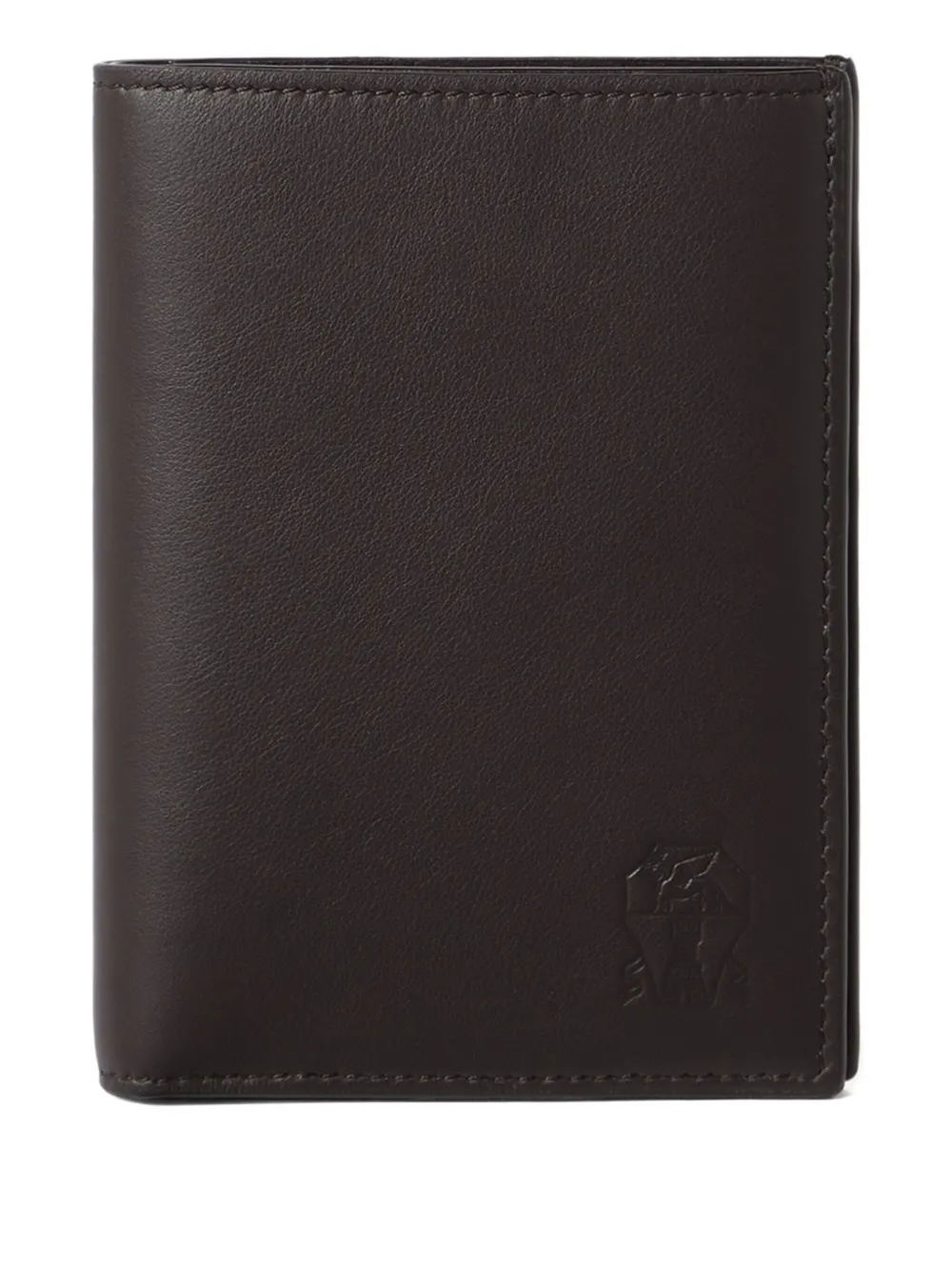 Brunello Cucinelli Leren portemonnee Bruin