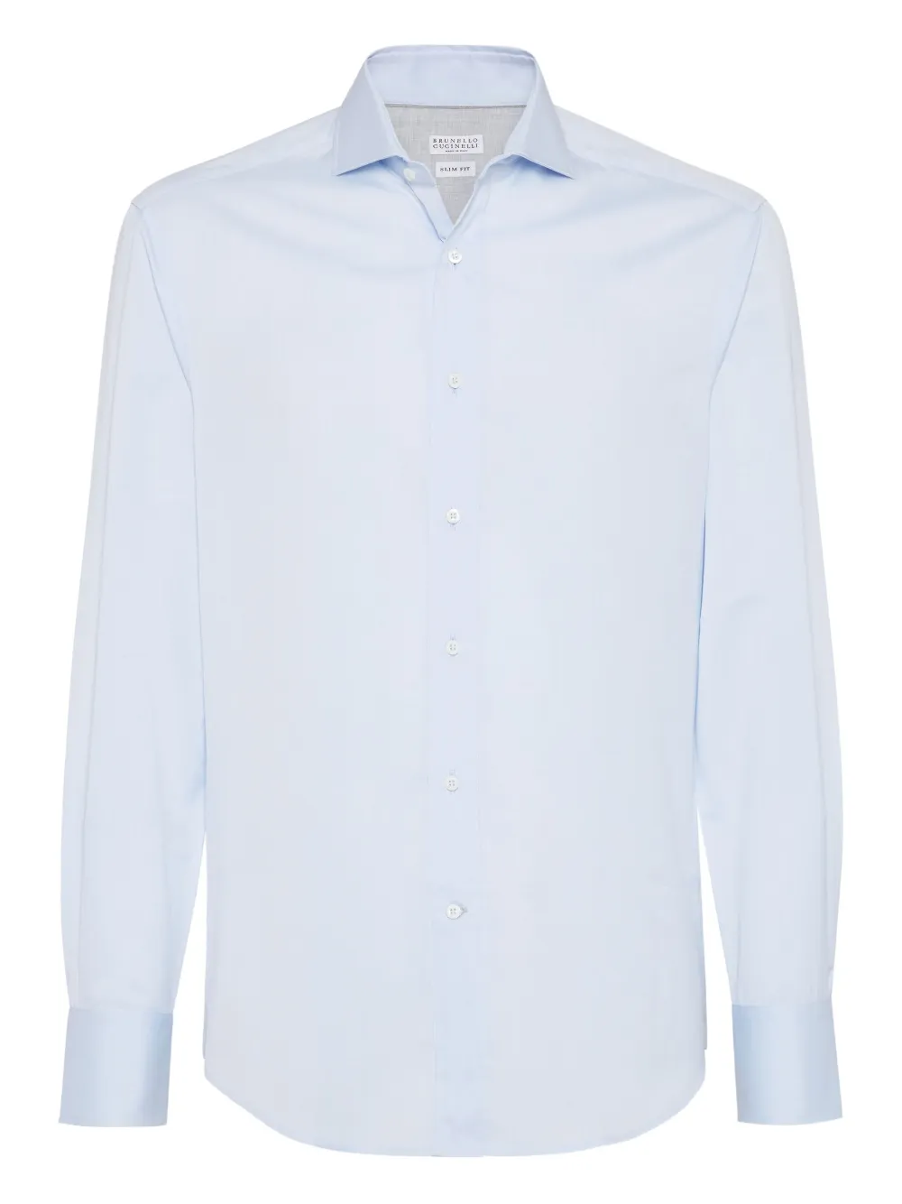 Brunello Cucinelli Twill overhemd Blauw