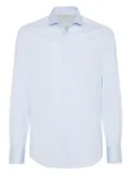 Brunello Cucinelli twill shirt - Blue