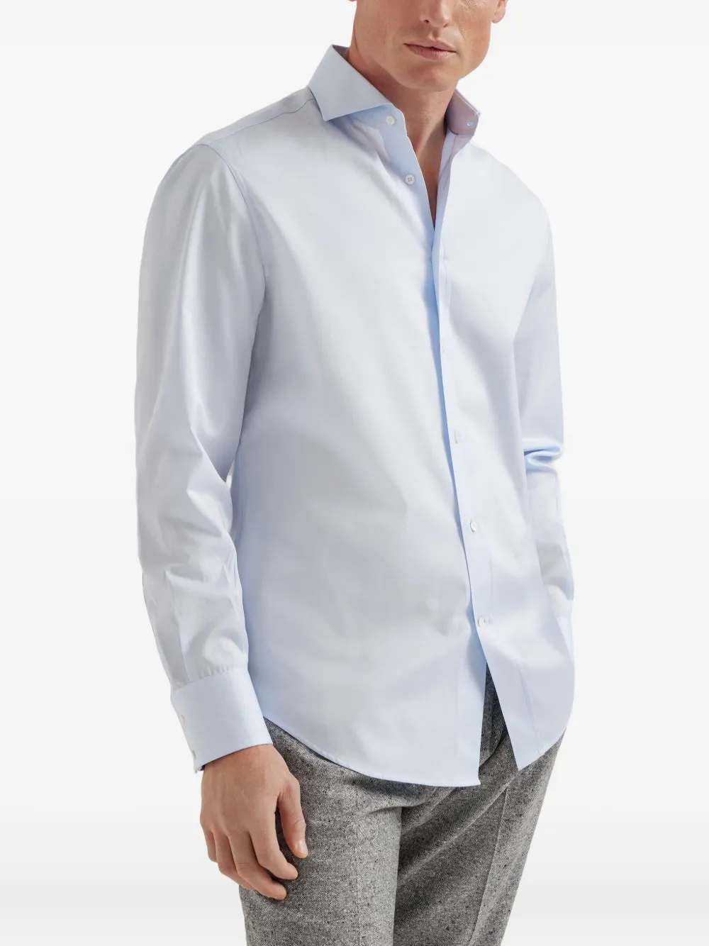 Brunello Cucinelli Button-up overhemd Blauw