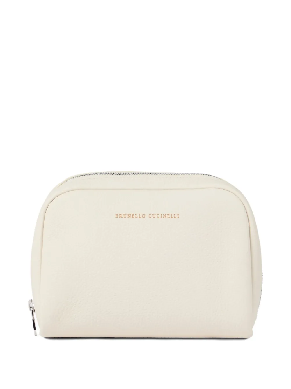Brunello Cucinelli Leren toilettas Wit