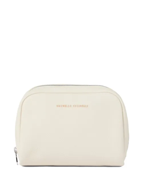Trousse de toilette en cuir - Brunello Cucinelli - Modalova