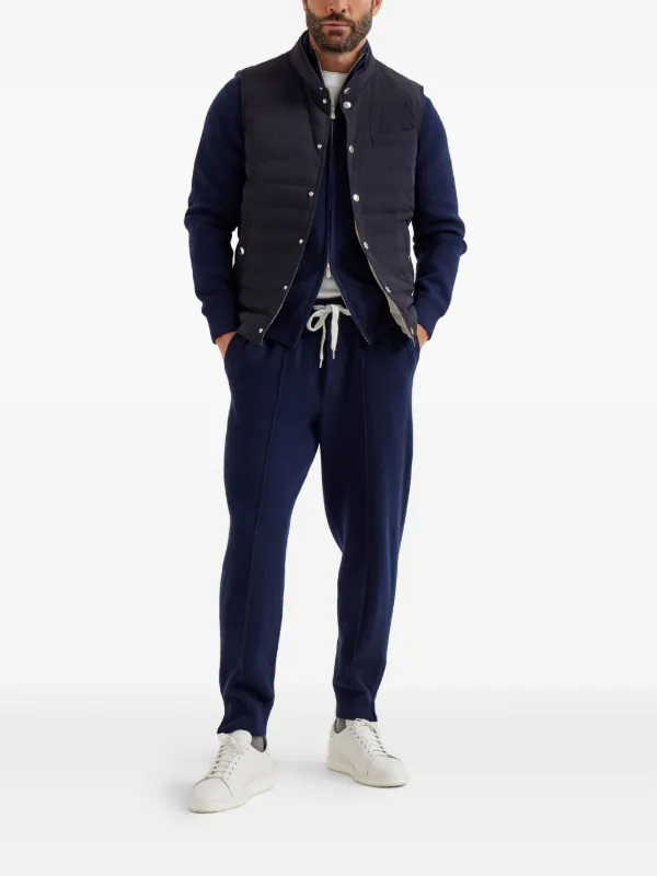 BRUNELLO CUCINELLI ネイビー キルティングベスト Brunello Cucinelli キルティング ベスト | ブルー | FARFETCH JP