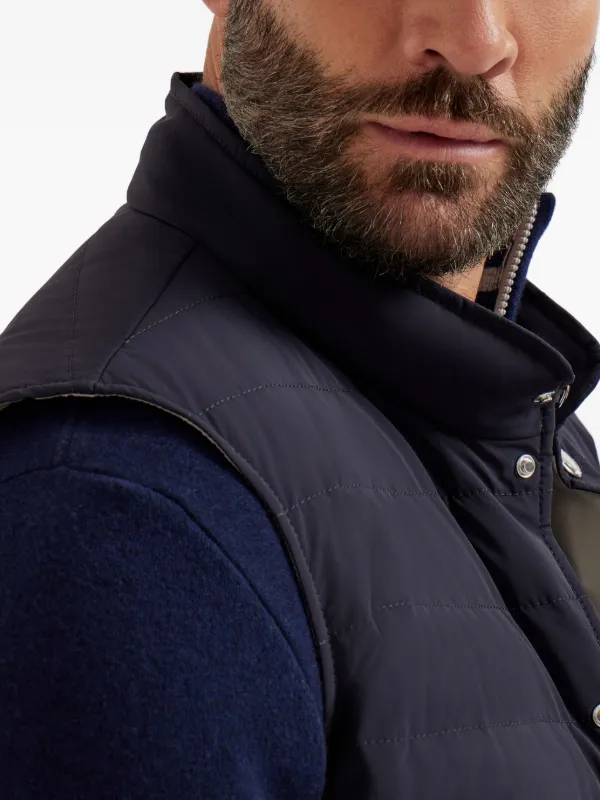 Brunello Cucinelli キルティング ベスト | ブルー | FARFETCH JP