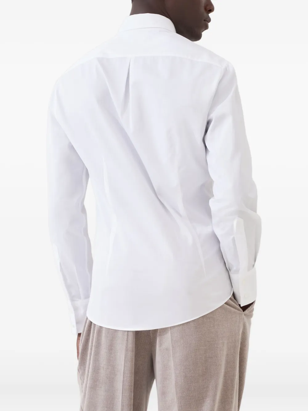Brunello Cucinelli Katoenen overhemd Wit