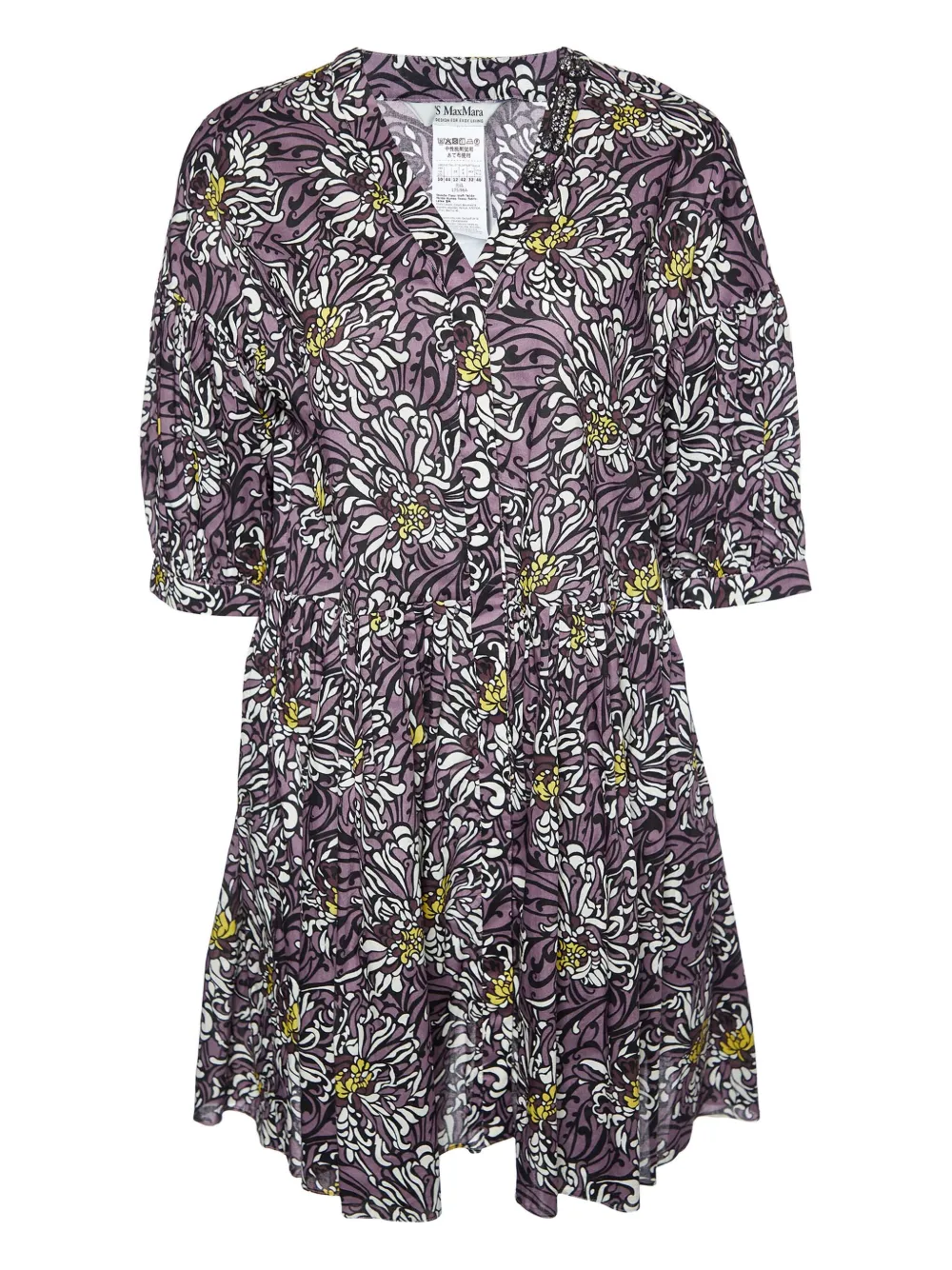 Max Mara floral print button-up dress | morado | Image 1
