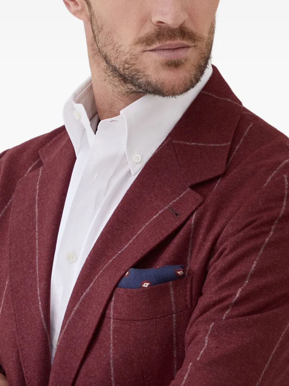Brunello Cucinelli Cavallo blazer Rood