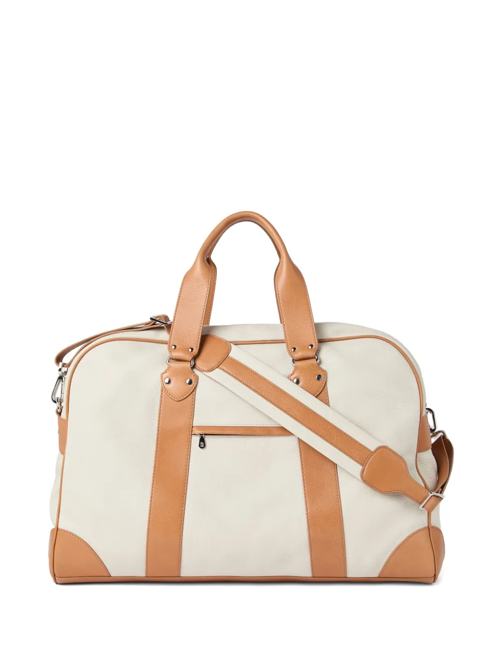 Brunello Cucinelli Reistas met leren afwerking Beige