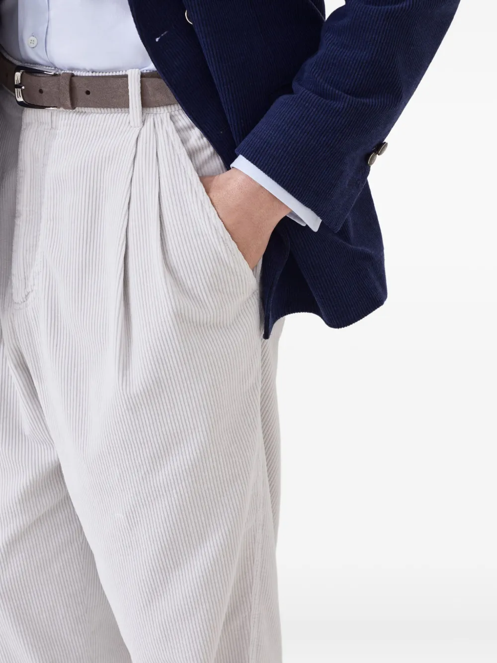 Brunello Cucinelli Plooibroek Grijs