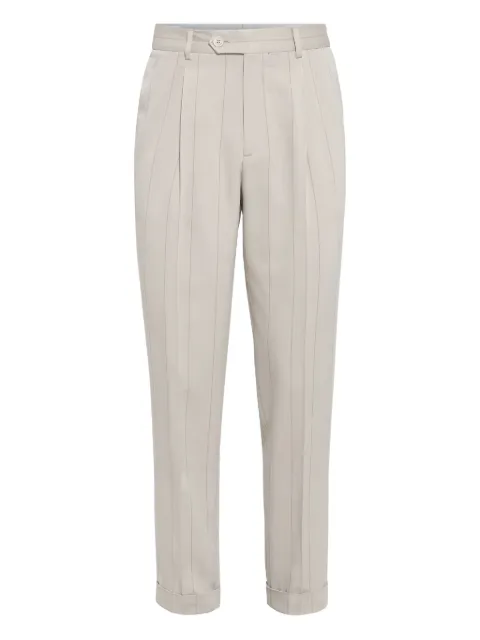 Brunello Cucinelli pinstripe tailored trousers