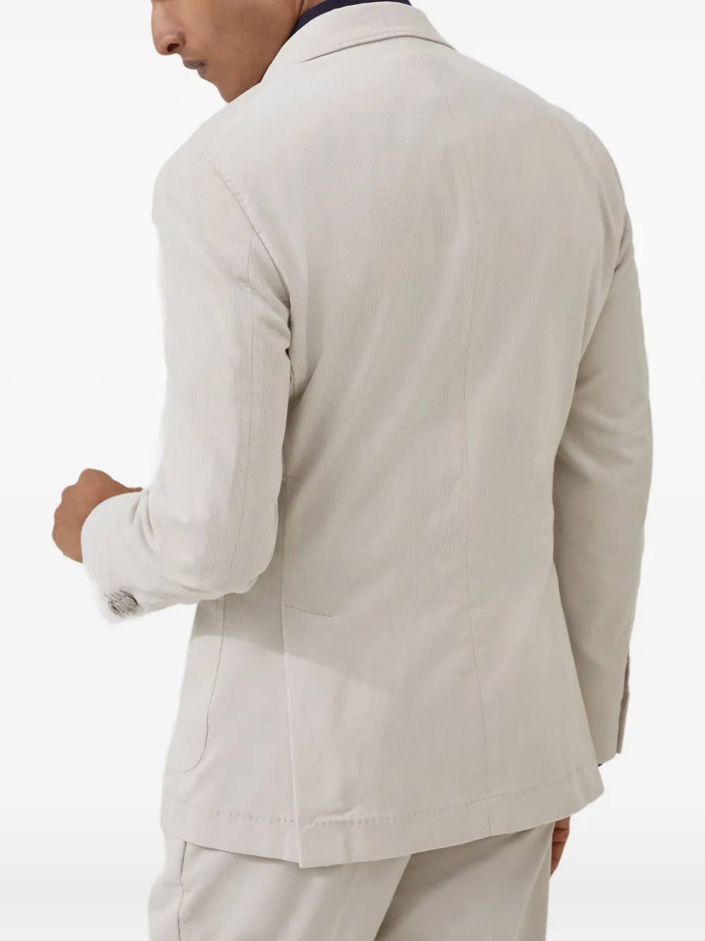 Brunello Cucinelli Blazer met dubbele rij knopen Beige