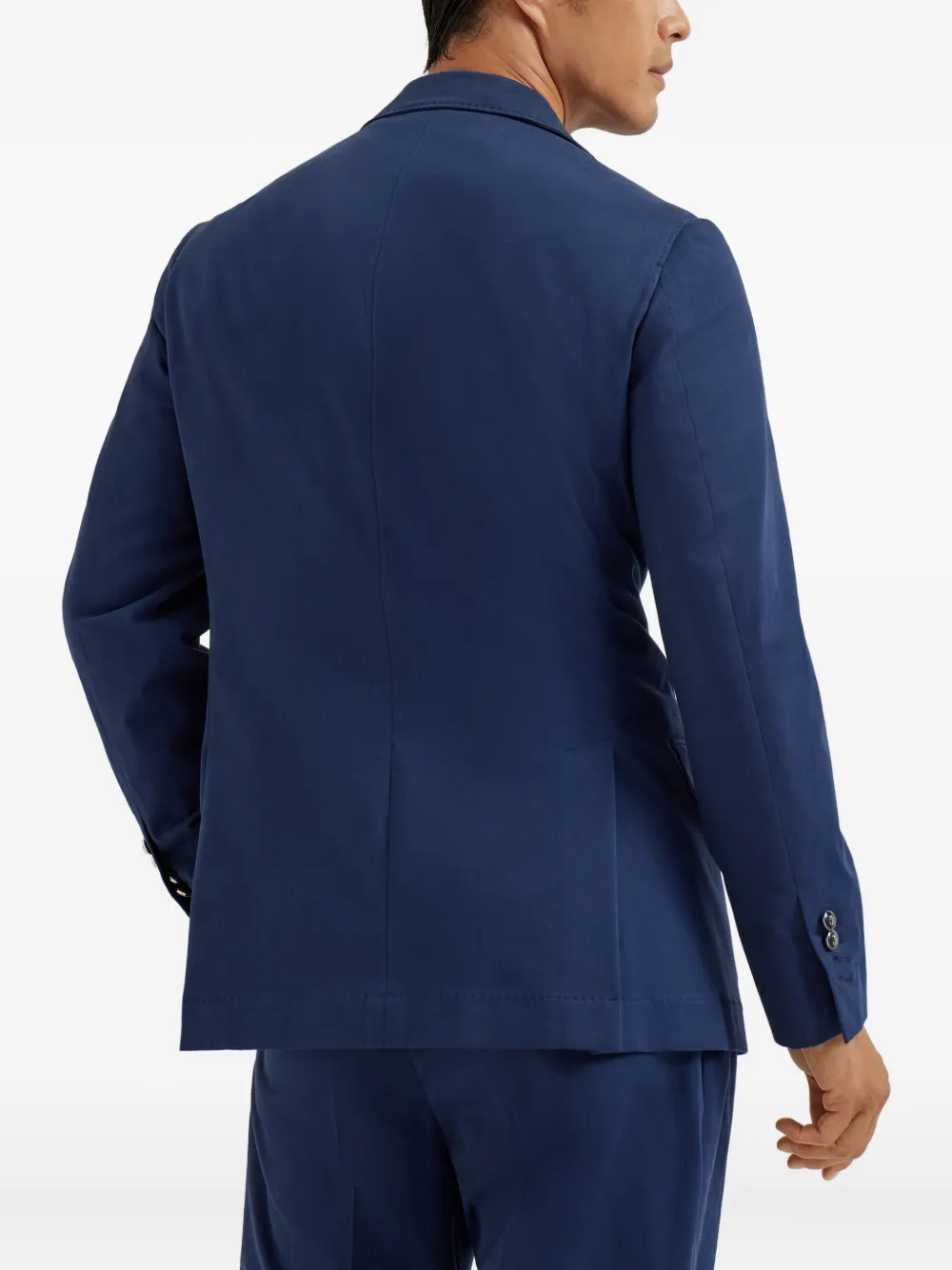 Brunello Cucinelli Blazer met dubbele rij knopen Blauw