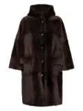 Brunello Cucinelli fur coat - Brown