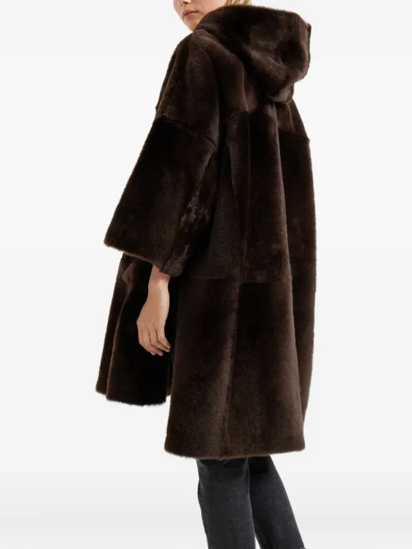 コート BRUNELLO CUCINELLI Brunello Cucinelli Coats Brown Brunello Cucinelli Fur Coat | Brown | FARFETCH