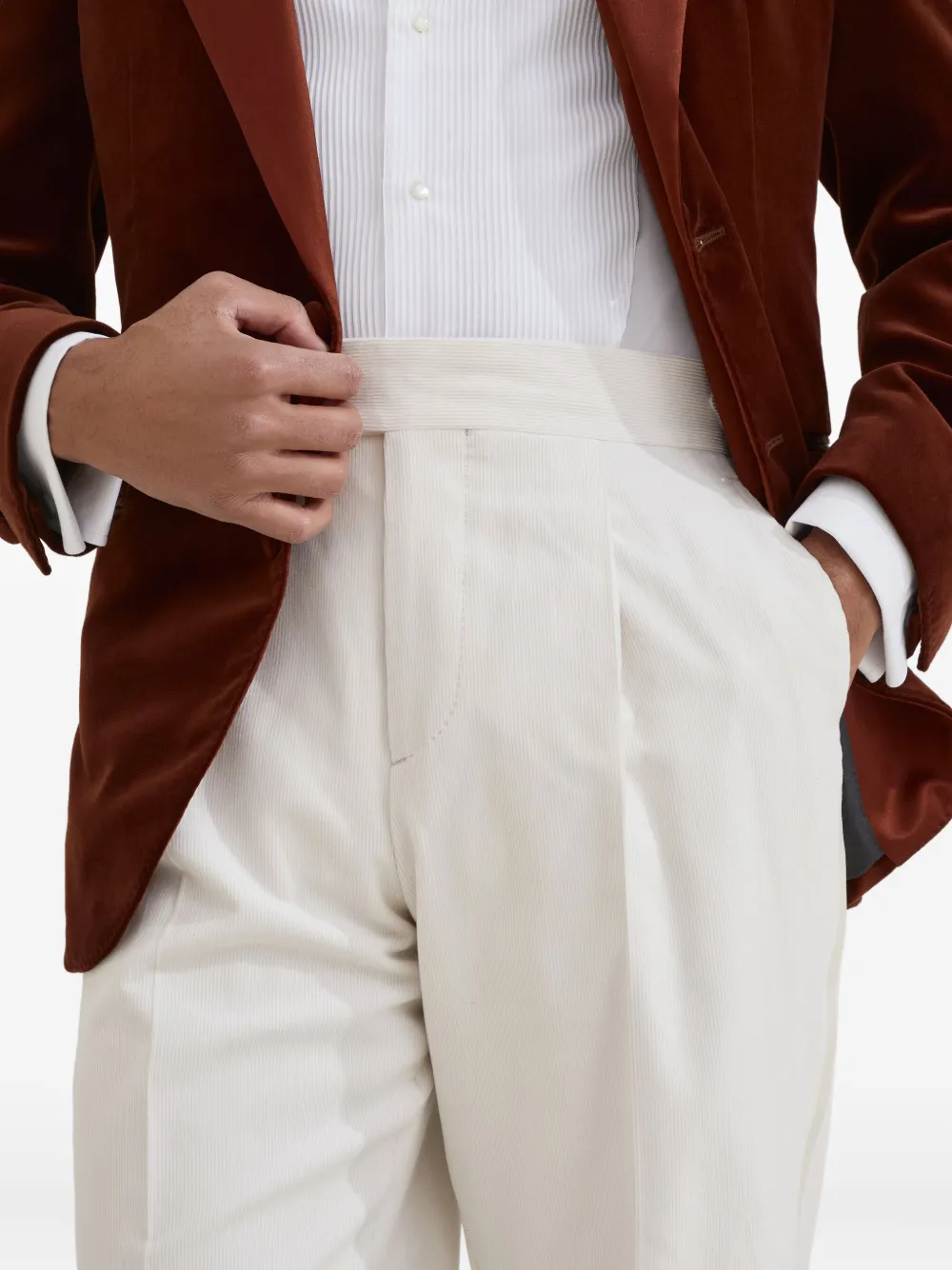 Brunello Cucinelli Pantalon Wit