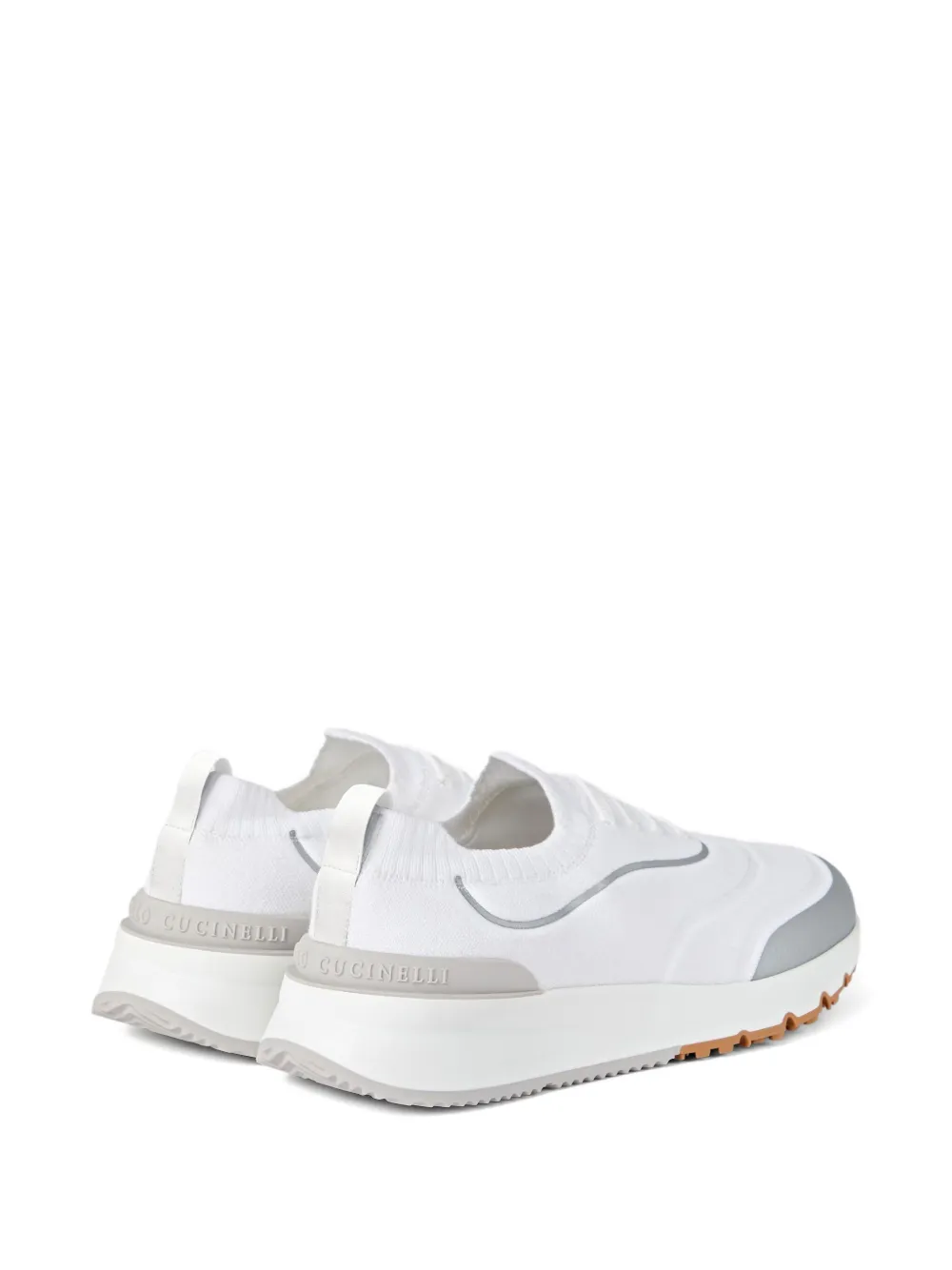 Brunello Cucinelli Gebreide sneakers Wit