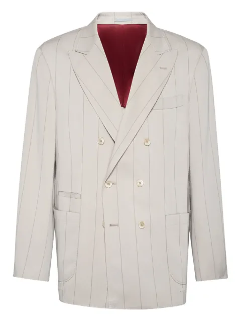 Brunello Cucinelli silk-twill blazer
