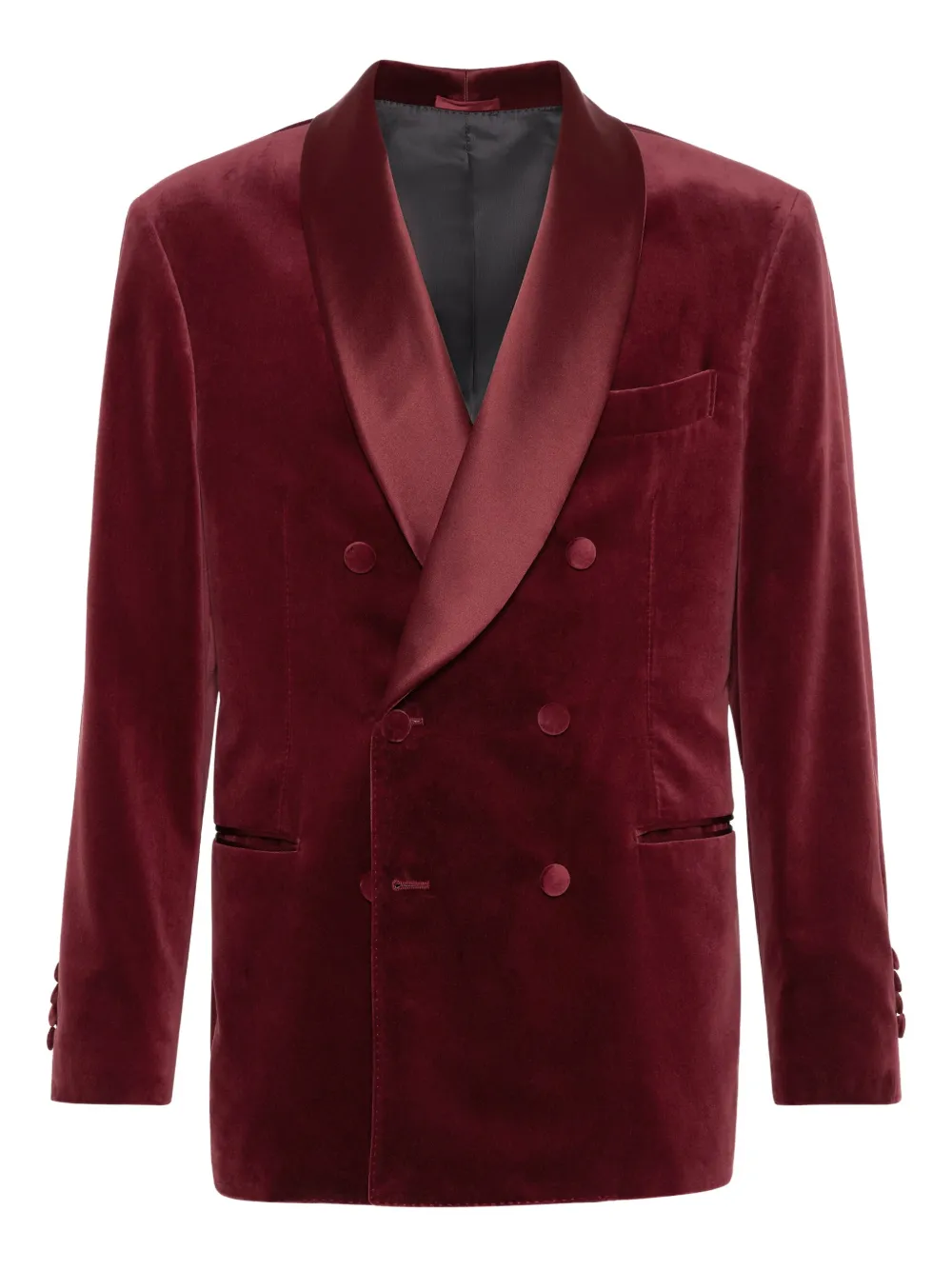 Brunello Cucinelli Fluwelen blazer Rood
