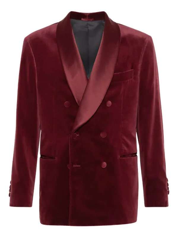 Sakko Samt Rot Brunello Cucinelli Sakko Aus Samt Rot FARFETCH CH