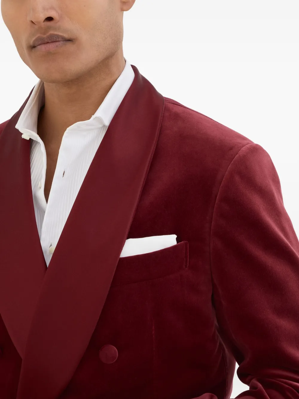 Brunello Cucinelli Fluwelen blazer Rood
