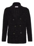 Brunello Cucinelli silk-blend cardigan - Black