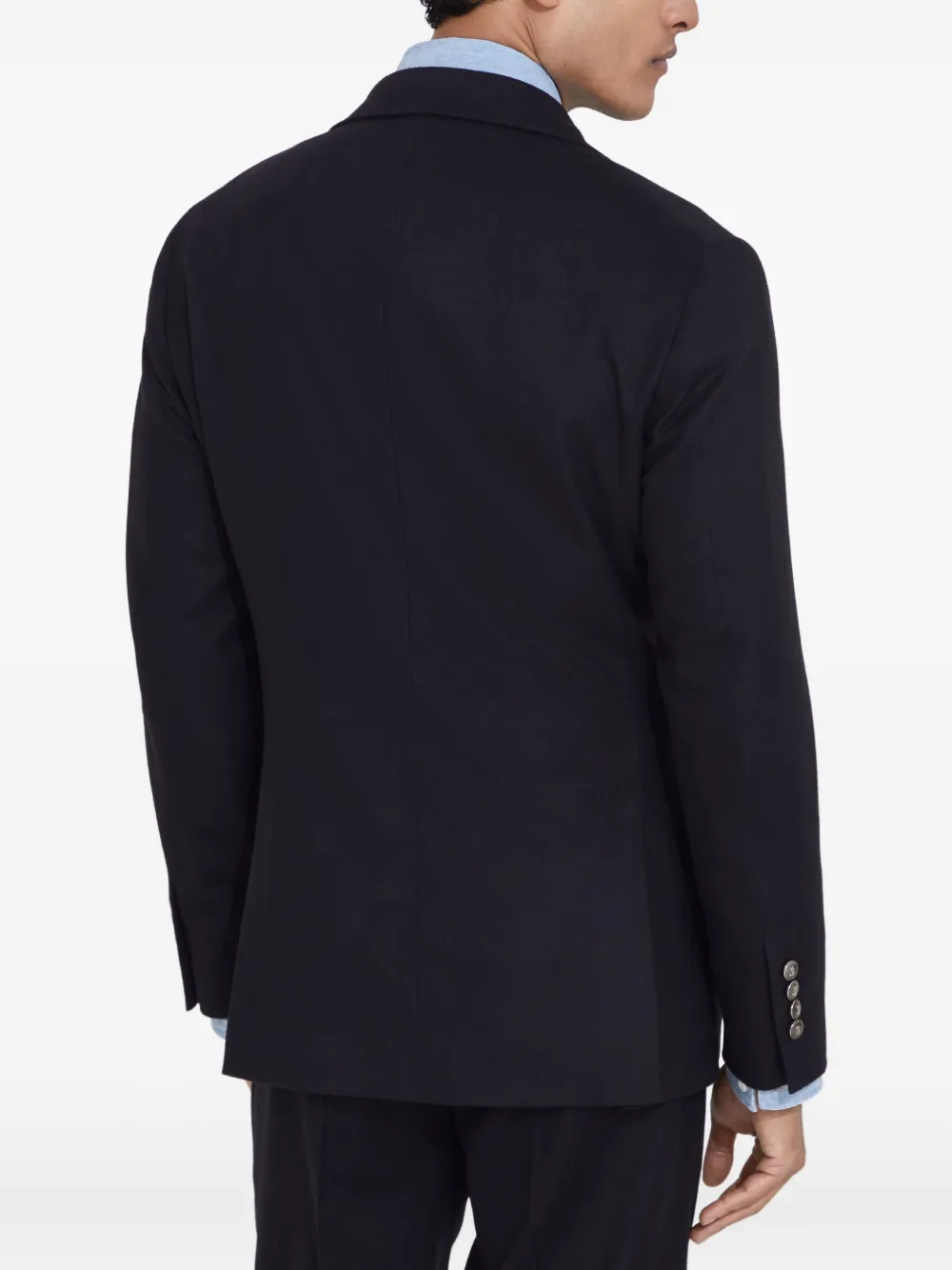 Brunello Cucinelli Blazer met dubbele rij knopen Zwart
