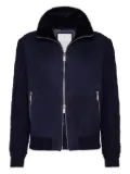 Brunello Cucinelli zip-up bomber jacket - Blue