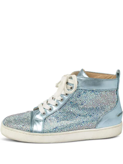 Christian Louboutin Pre-Owned crystal-embellished sneakers