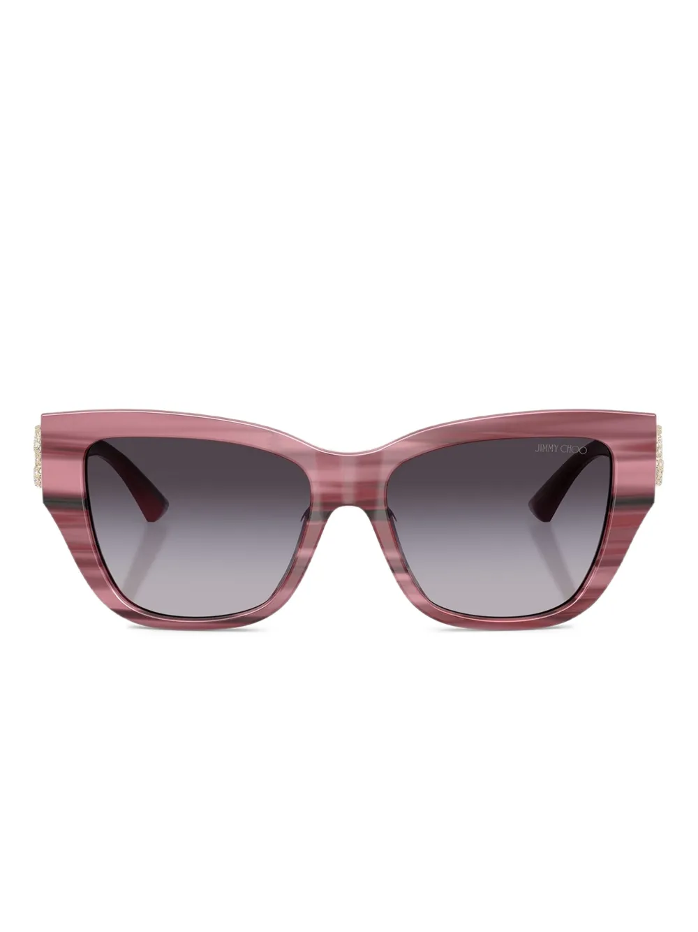 Jimmy Choo Eyewear Occhiali da sole con decorazione - Rosa