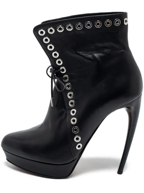 Alexander McQueen Pre-Owned bottines à détails d’œillets 120 mm