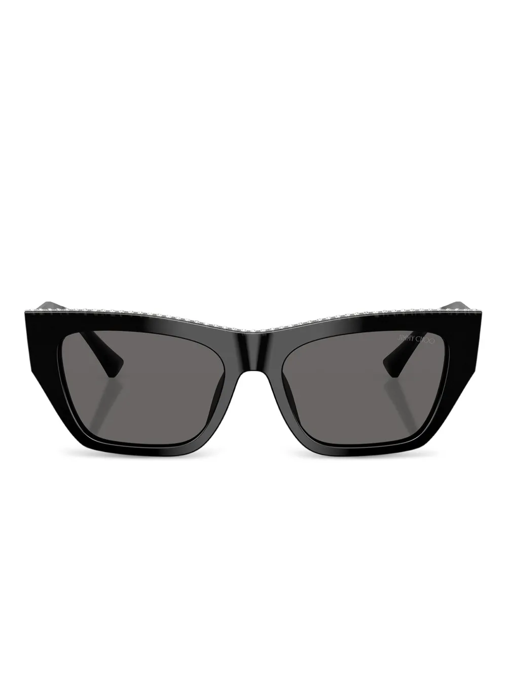 Jimmy Choo Eyewear Occhiali da sole con cristalli - Nero