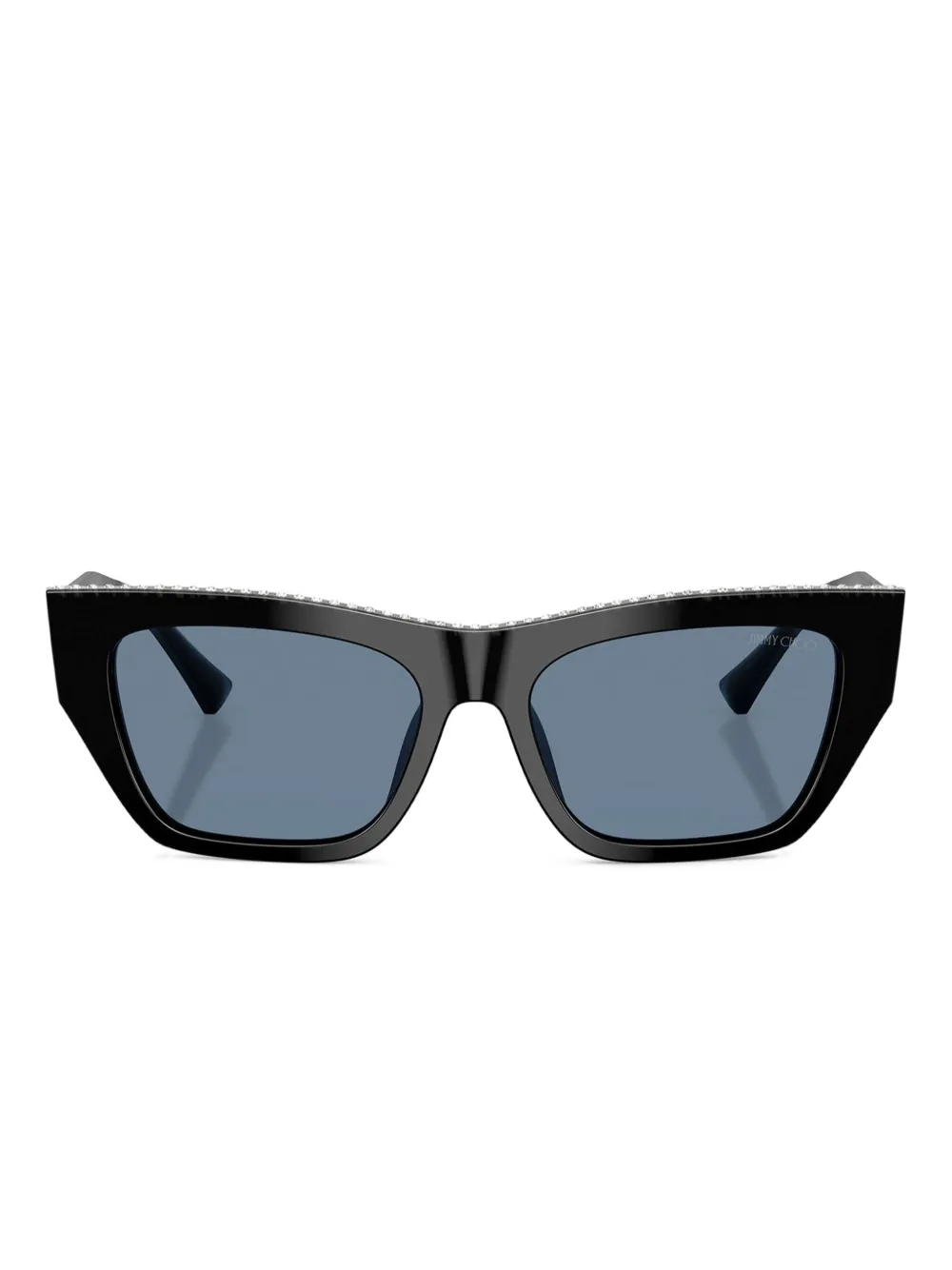 Jimmy Choo Eyewear Zonnebril verfraaid met kristallen Zwart