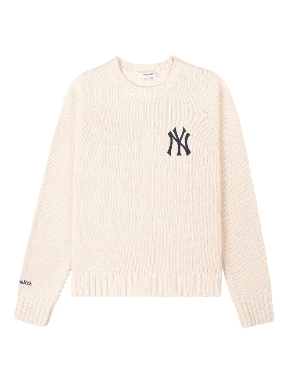 Sporty & Rich Maglione girocollo con ricamo - Toni neutri