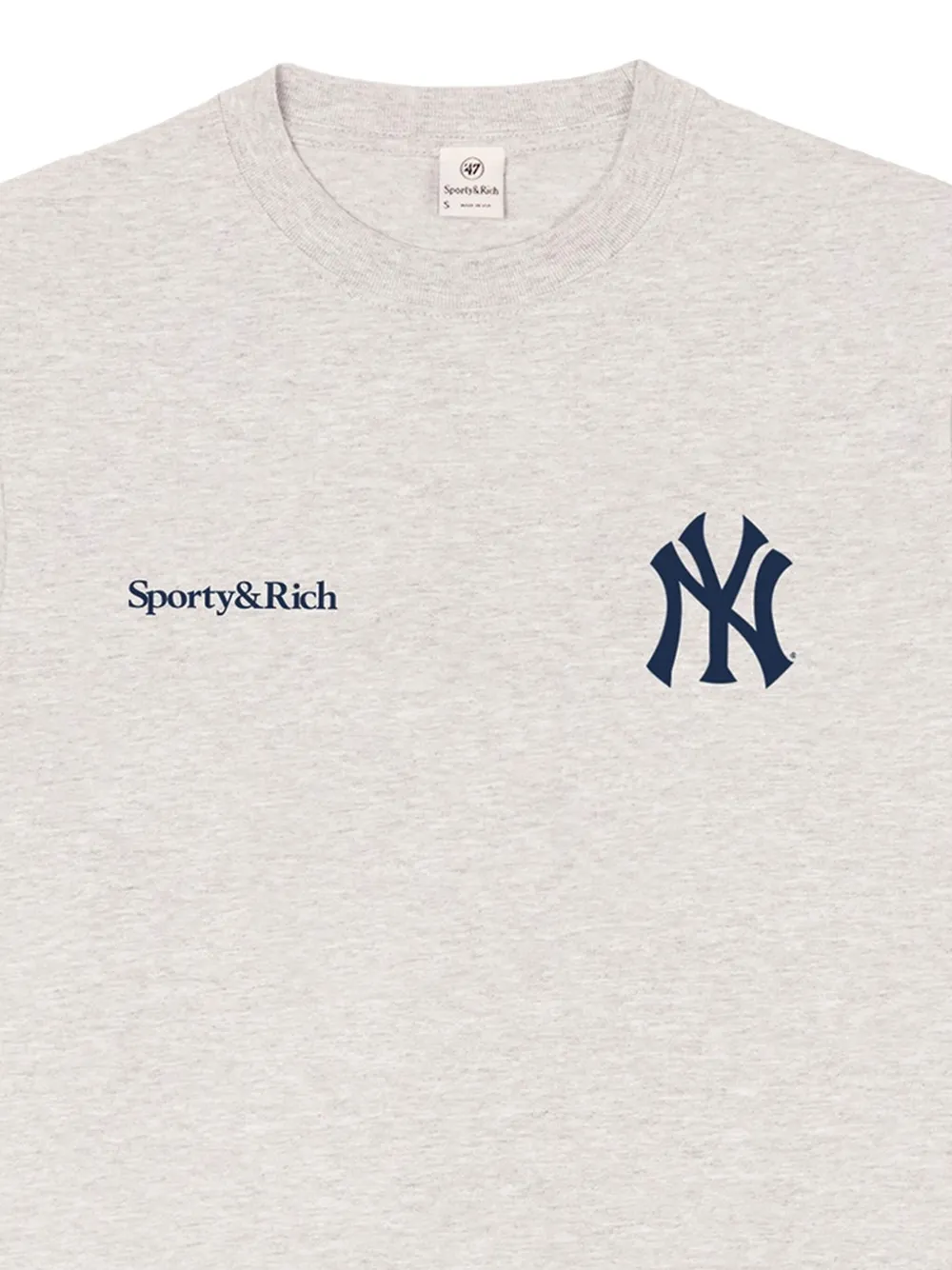 Sporty & Rich T-shirt met geborduurd logo Grijs