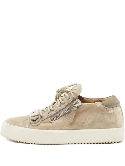 Giuseppe Zanotti Vintage velvet zip sneakers