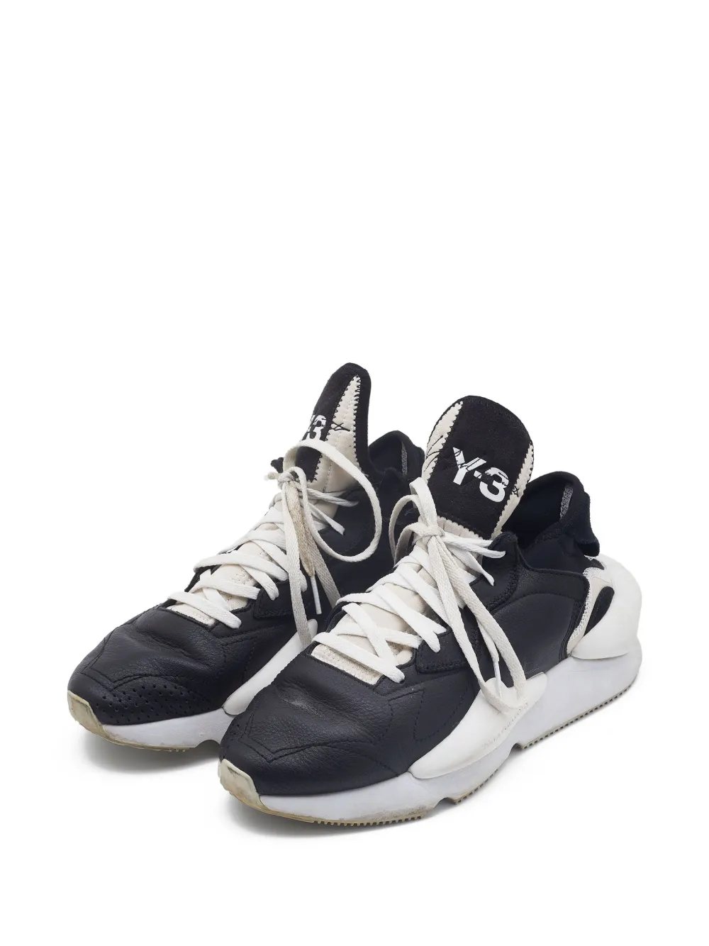 Y-3 Adidas Vintage pre-owned Kaiwa chunky-sole lace-up sneakers | Image 2