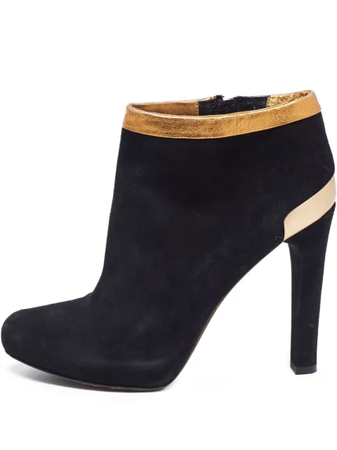Fendi Pre-Owned 120mm suede ankle boots