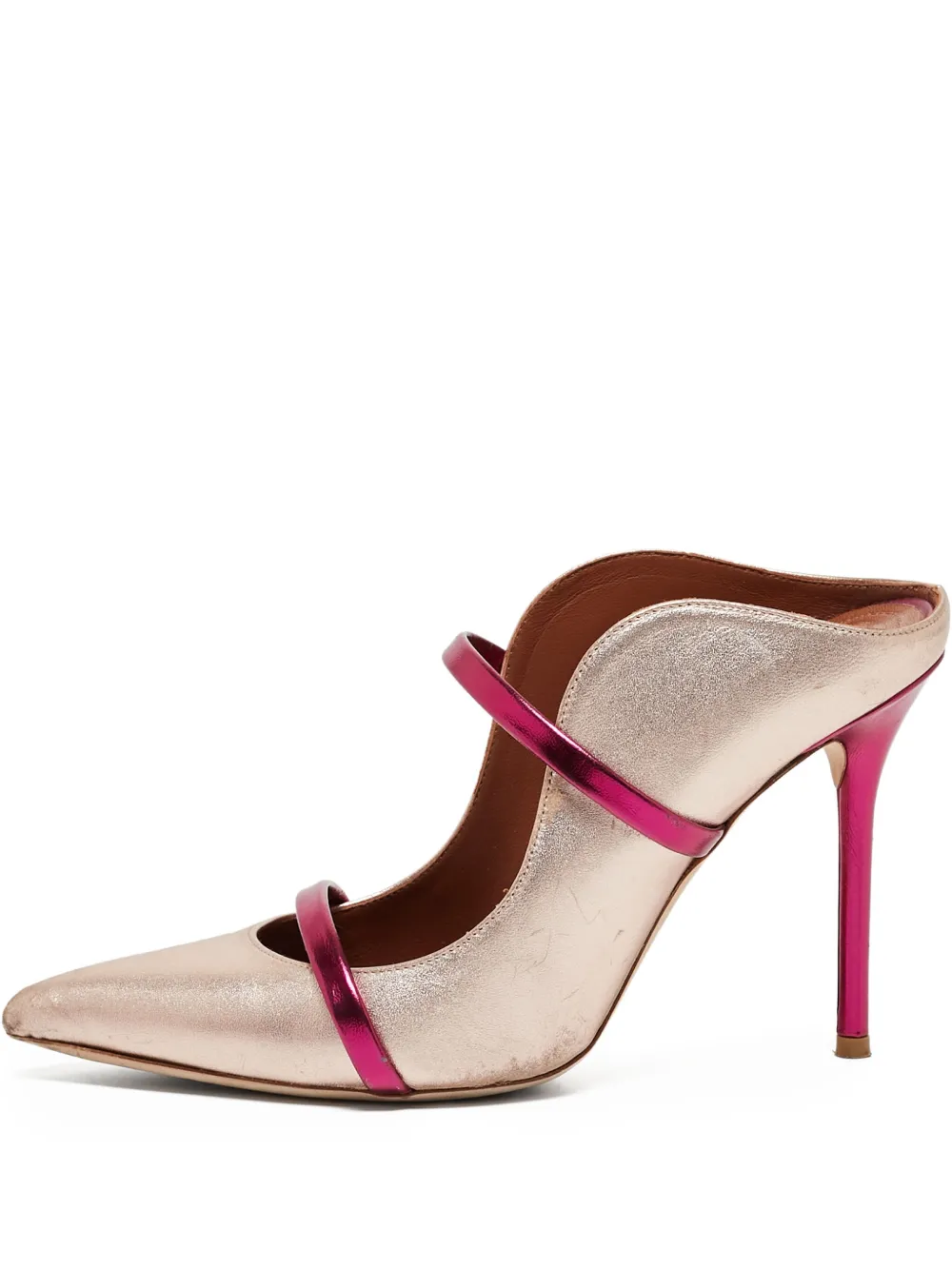 Malone Souliers metallic heeled mules | Gold | Image 1