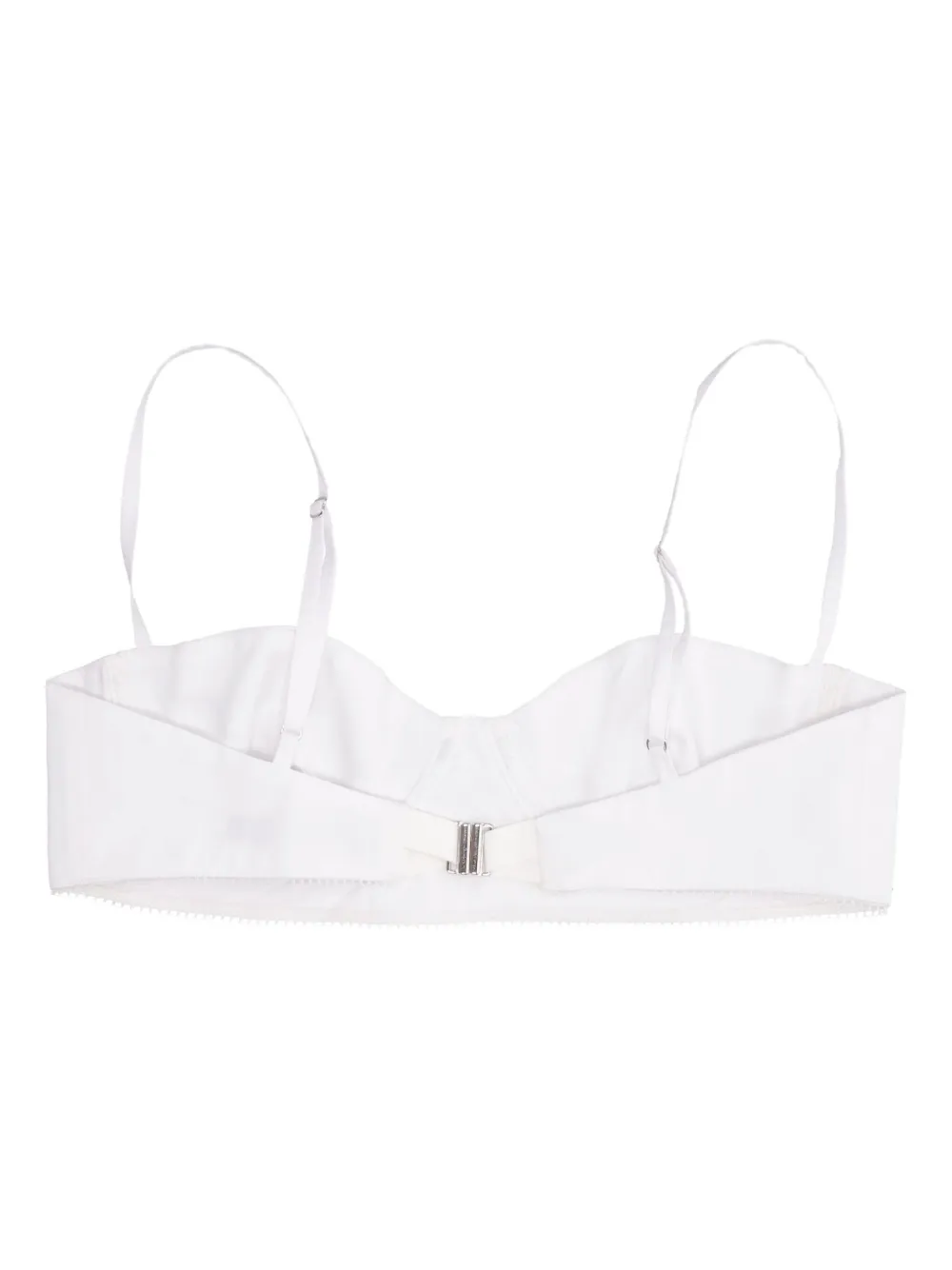 LA ROSE Katoenen bralette Wit