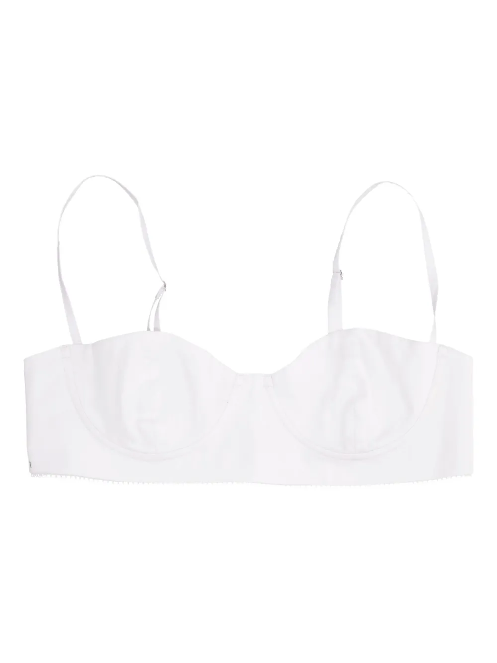 LA ROSE Katoenen bralette Wit